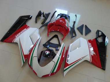 Discount 2007-2014 White Red Green Glossy Black Ducati 848 Motorcycle Fairing Canada