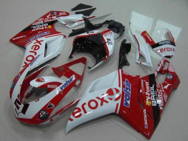 Discount 2007-2014 White Red Glossy Black Valsir Xerox OEM Style 21 Ducati 848 1098 1198 Motorcycle Fairing Canada