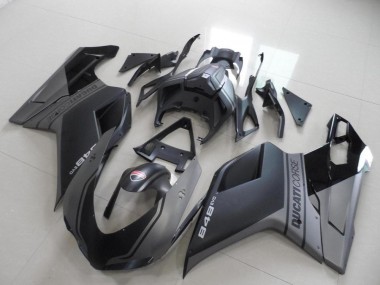 Discount 2007-2014 Grey Matte Black Ducati 848 Motorcycle Fairings Canada