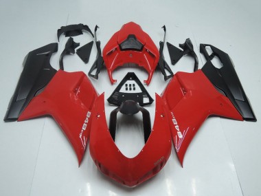 Discount 2007-2014 Red Matte Black OEM Style Ducati 848 Motorcycle Fairings Canada