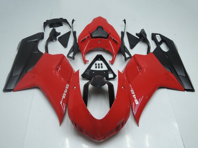 Discount 2007-2014 Red Matte Black OEM Style Ducati 848 Motorcycle Fairings Canada
