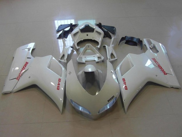 Discount 2007-2014 Glossy White Red Decals Ducati 848 Motorcycle Fairings Canada