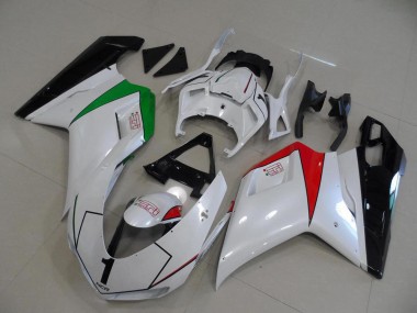 Discount 2007-2014 Glossy White Red Green Glossy Black Ducati 848 1098 1198 Motorcycle Fairings Canada