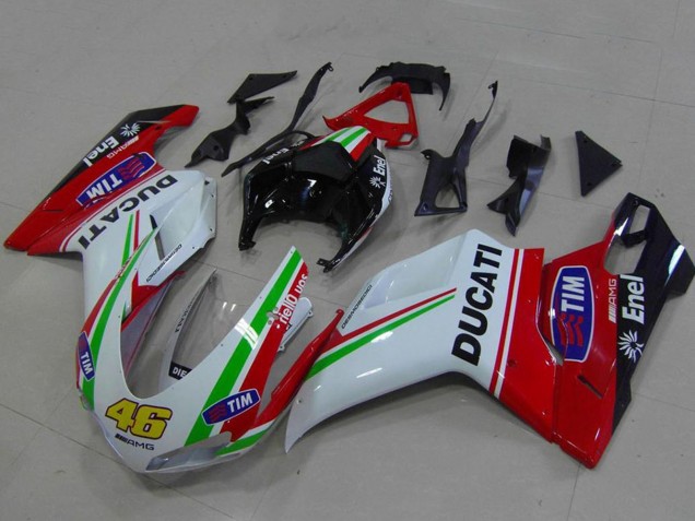 Discount 2007-2014 White Red Green Glossy Black Yellow 46 Ducati 848 1098 1198 Motorcycle Fairings Canada