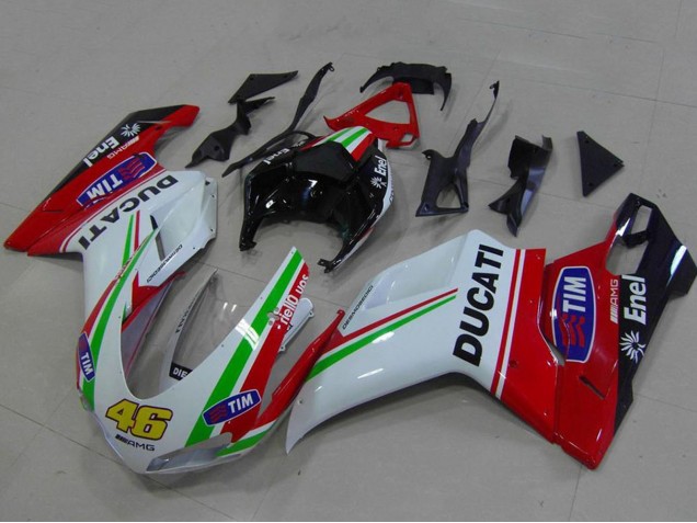 Discount 2007-2014 White Red Green Glossy Black Yellow 46 Ducati 848 1098 1198 Motorcycle Fairings Canada