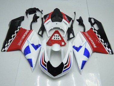 Discount 2007-2014 White Red Blue Glossy Black Corse Ducati 848 1098 1198 Motorcycle Fairings Canada