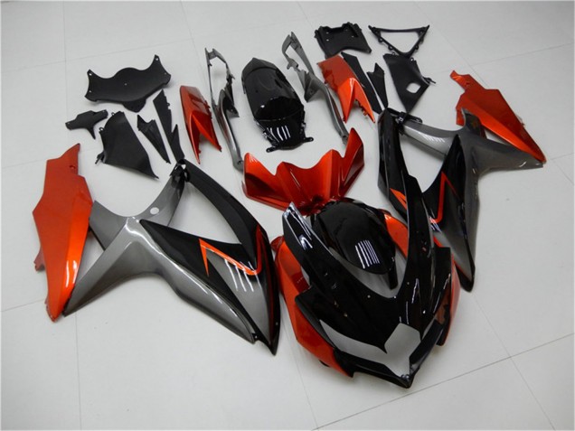 Discount 2008-2010 Orange Grey Glossy Black Suzuki GSXR 600/750 Motorcycle Fairings Canada
