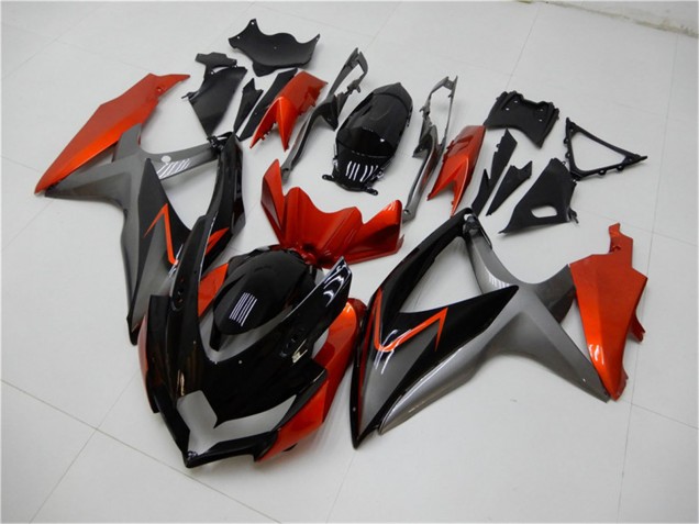 Discount 2008-2010 Orange Grey Glossy Black Suzuki GSXR 600/750 Motorcycle Fairings Canada