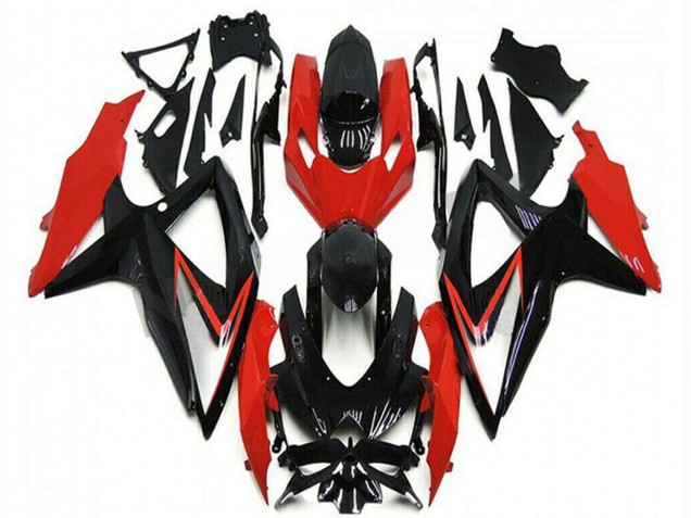 Discount 2008-2010 Red Glossy Black Stripe Suzuki GSXR 600/750 Motorcycle Fairings Canada