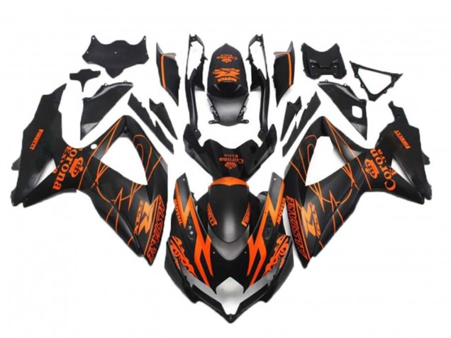 Discount 2008-2010 Matte Black Orange Alstare Corona Motul Suzuki GSXR 600/750 Motorcycle Fairings Canada