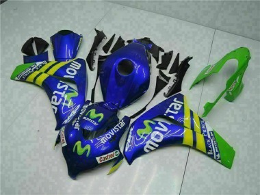 Discount 2008-2011 Blue Yellow Green MoviStar Castrol Honda CBR1000RR Motorcycle Fairings Canada