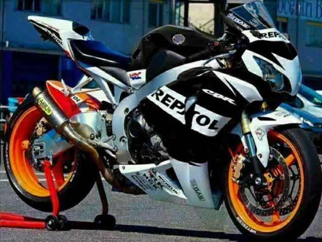 Discount 2008-2011 Silver White Glossy Black Repsol Honda CBR1000RR Motorcycle Fairings Canada