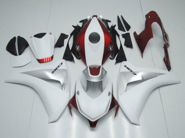 Discount 2008-2011 White Silver Candy Red Honda CBR1000RR Motorcycle Fairings Canada