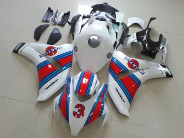 Discount 2008-2011 White Red Light Blue Martini 3 Honda CBR1000RR Motorcycle Fairings Canada