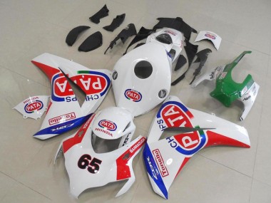 Discount 2008-2011 White Red Blue Pata 65 Honda CBR1000RR Motorcycle Fairings Canada