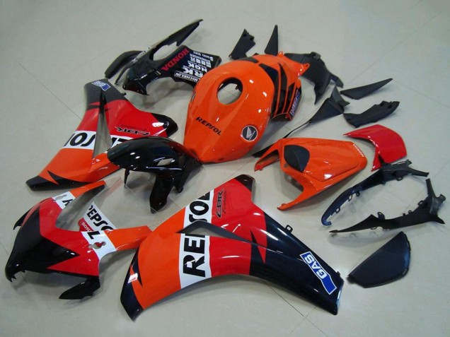 Discount 2008-2011 Orange White Red Glossy Black Repsol Honda CBR1000RR Abs Fairings Canada