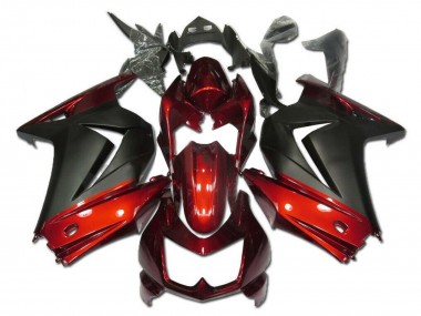 Discount 2008-2012 Red Matte Black Kawasaki EX250 Motorcycle Fairings Canada