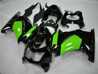 Discount 2008-2012 Glossy Black Green Kawasaki EX250 Motorcycle Fairings Canada