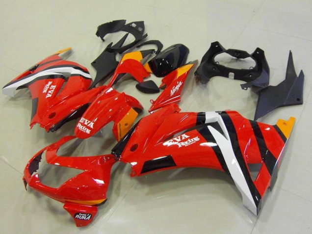Discount 2008-2012 Red Orange White Black Eva Racing Kawasaki ZX250R Motorcycle Fairings Canada