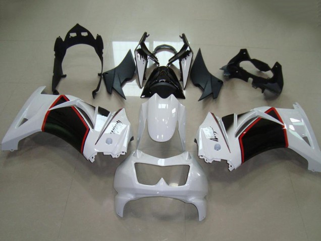 Discount 2008-2012 White Red Glossy Black Kawasaki ZX250R Motorcycle Fairings Canada