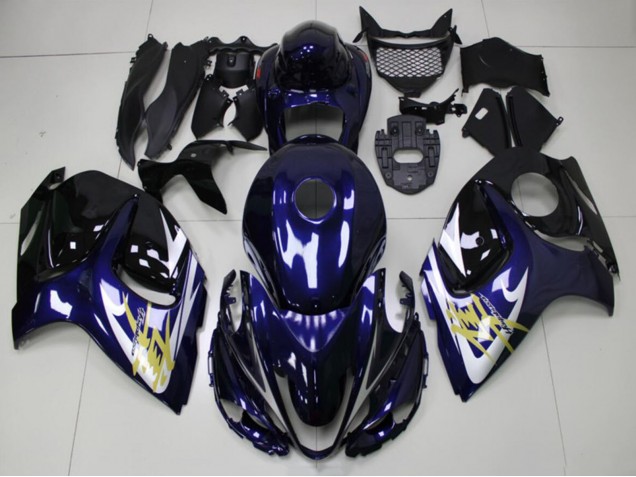 Discount 2008-2020 Dark Blue White Gold Suzuki GSXR 1300 Hayabusa Motorcycle Fairings Canada