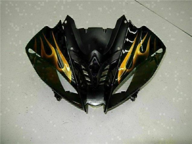 Discount 2008-2016 Glossy Black Gold Flame Yamaha YZF R6 Motorcycle Fairings Canada