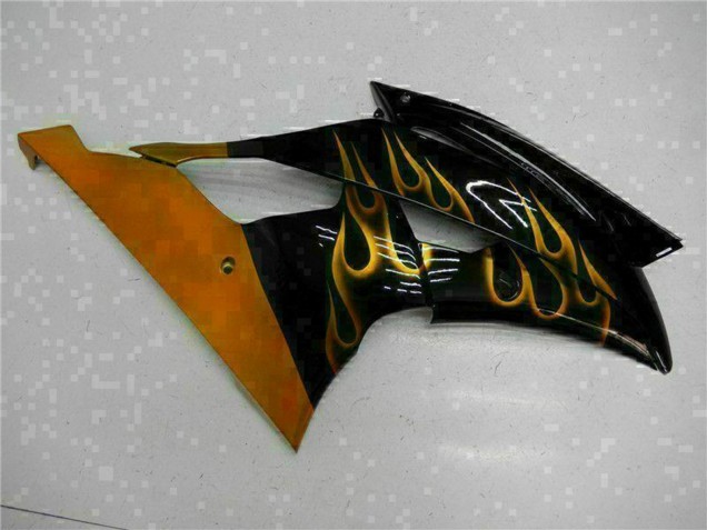 Discount 2008-2016 Glossy Black Gold Flame Yamaha YZF R6 Motorcycle Fairings Canada