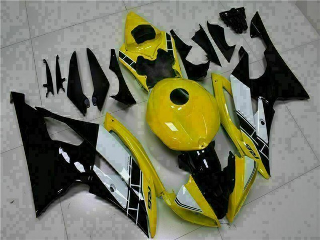 Discount 2008-2016 Yellow White Glossy Black Yamaha YZF R6 Motorcycle Fairings Canada