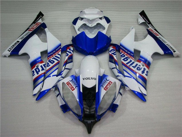 Discount 2008-2016 White Blue Red Sterilgarda Volvo Fimer Yamalube Yamaha YZF R6 Motorcycle Fairings Canada