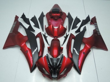 Discount 2008-2016 Red Matte Black Yamaha YZF R6 Motorcycle Fairing Canada