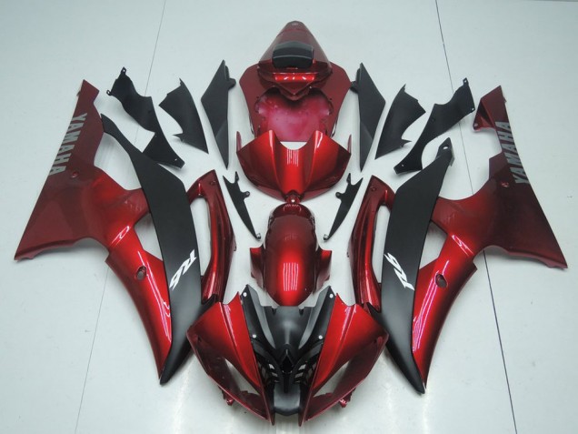 Discount 2008-2016 Red Matte Black Yamaha YZF R6 Motorcycle Fairing Canada
