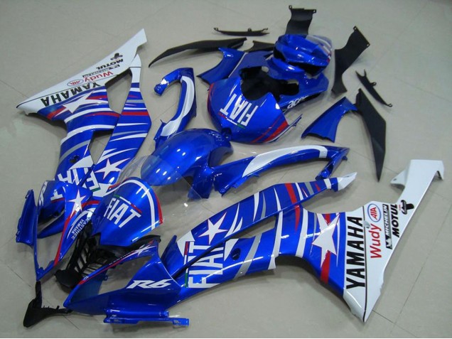 Discount 2008-2016 White Blue Fiat Motul Michelin Yamaha YZF R6 Motorcycle Fairings Canada