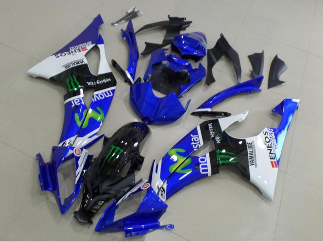 Discount 2008-2016 White Blue Glossy Black Green Monster MoviStar Yamaha YZF R6 Motorcycle Fairings Canada