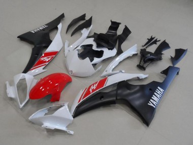 Discount 2008-2016 White Red Matte Black Yamaha YZF R6 Motorcycle Fairing Kits Canada