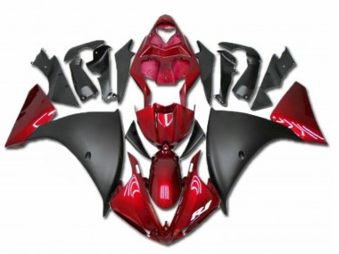 Discount 2009-2011 Red Matte Black Yamaha YZF R1 Motorcycle Fairings Canada