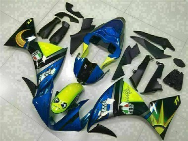 Discount 2009-2011 Blue Yellow Shark Yamaha YZF R1 Motorcycle Fairings Canada