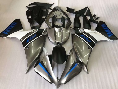 Discount 2009-2011 Silver White Blue Yamaha YZF R1 Motorcycle Fairings Canada