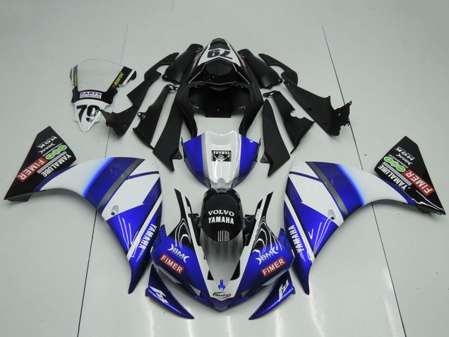 Discount 2009-2011 White Blue Black Sterilgarda Yamaha YZF R1 Motorcycle Fairings Canada