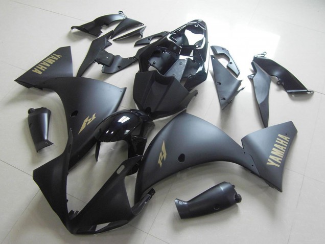 Discount 2009-2011 Glossy Black Matte Black Gold Decals Yamaha YZF R1 Motorcycle Fairings Canada