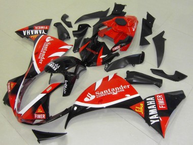 Discount 2009-2011 Red Black White Santander Fimer Yamaha YZF R1 Motorcycle Fairings Canada
