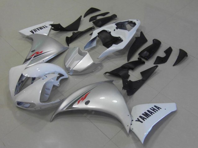 Discount 2009-2011 White Silver Yamaha YZF R1 Motorcycle Fairings Canada