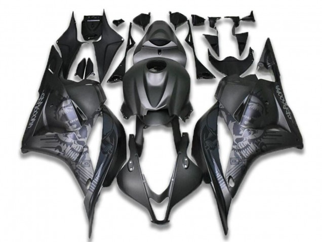 Discount 2009-2012 Black Grey Skull Honda CBR600RR Motorcycle Fairings Canada