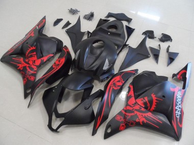 Discount 2009-2012 Matte Black Red Skull Honda CBR600RR Motorcycle Fairings Canada