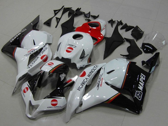 Discount 2009-2012 White Red Glossy Black Konica Minolta Honda CBR600RR Motorcycle Fairings Canada
