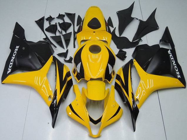 Discount 2009-2012 Yellow Matte Black Honda CBR600RR Motorcycle Fairings Canada