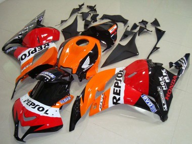Discount 2009-2012 Orange White Red Glossy Black Repsol Honda CBR600RR Bike Fairings Canada