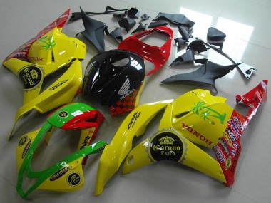 Discount 2009-2012 Yellow Red Green Glossy Black Corona Extra Honda CBR600RR Motorcycle Fairings Canada
