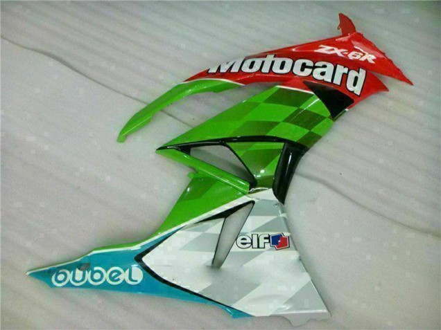 Discount 2009-2012 Green White Red Black Blue Motocard Kawasaki ZX6R Motorcycle Fairings Canada