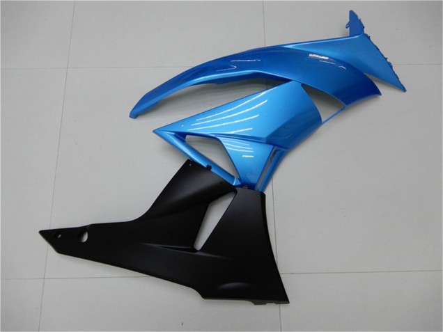 Discount 2009-2012 Light Blue Glossy Black Kawasaki ZX6R Motorcycle Fairings Canada