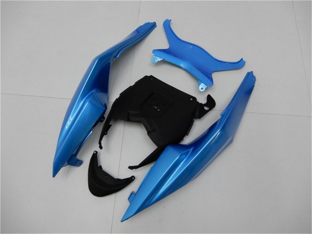 Discount 2009-2012 Light Blue Glossy Black Kawasaki ZX6R Motorcycle Fairings Canada